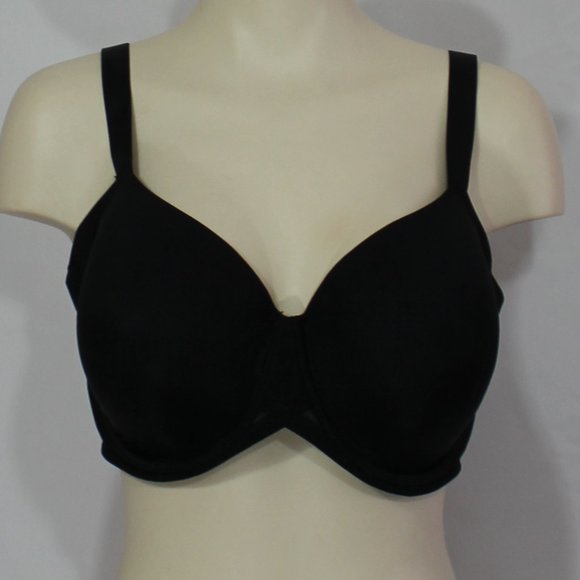 Paramour Women's Marvelous Side Smoothing T-Shirt Bra Black size 38DDD - Picture 3 of 8